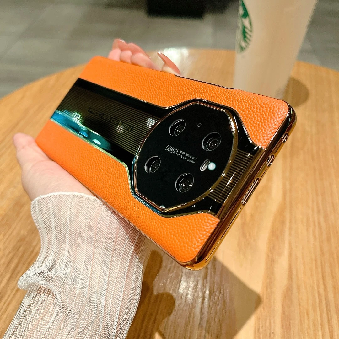 荣耀magic4手机壳真皮电镀magic4pro镜头全包防摔男女秒变保时捷