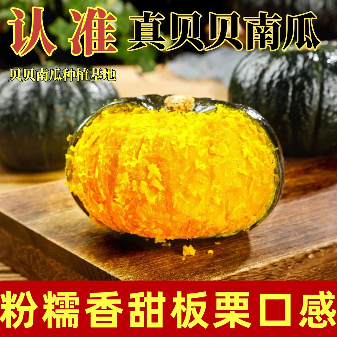 惠和一号真贝贝南瓜板栗味南瓜新鲜老南瓜婴儿辅食粉糯香甜粗粮