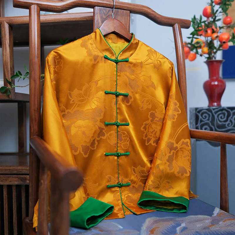 『锦惜』新中式桑蚕丝红云纱上衣DFWW6348