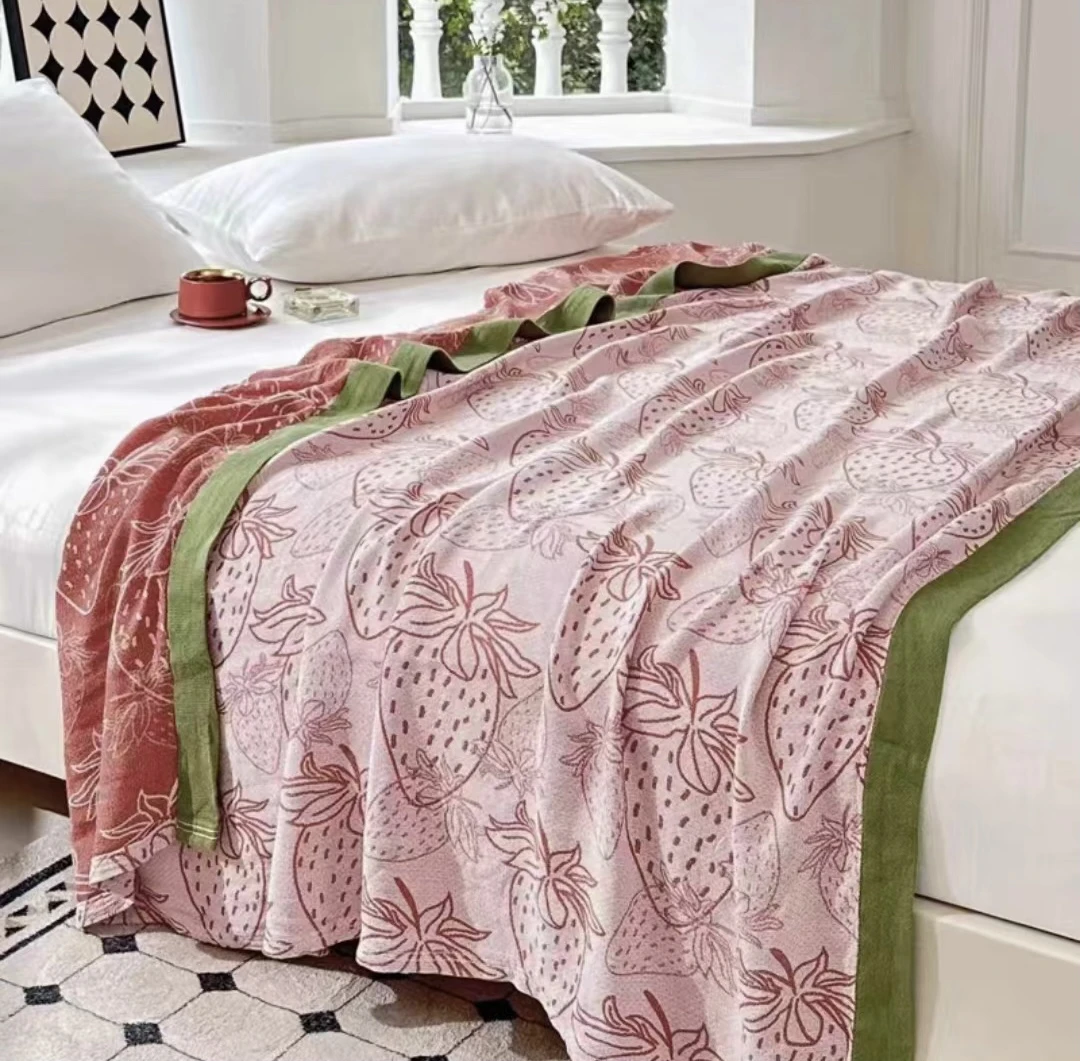 尚居.竹纤维宽边毯多功能毯子