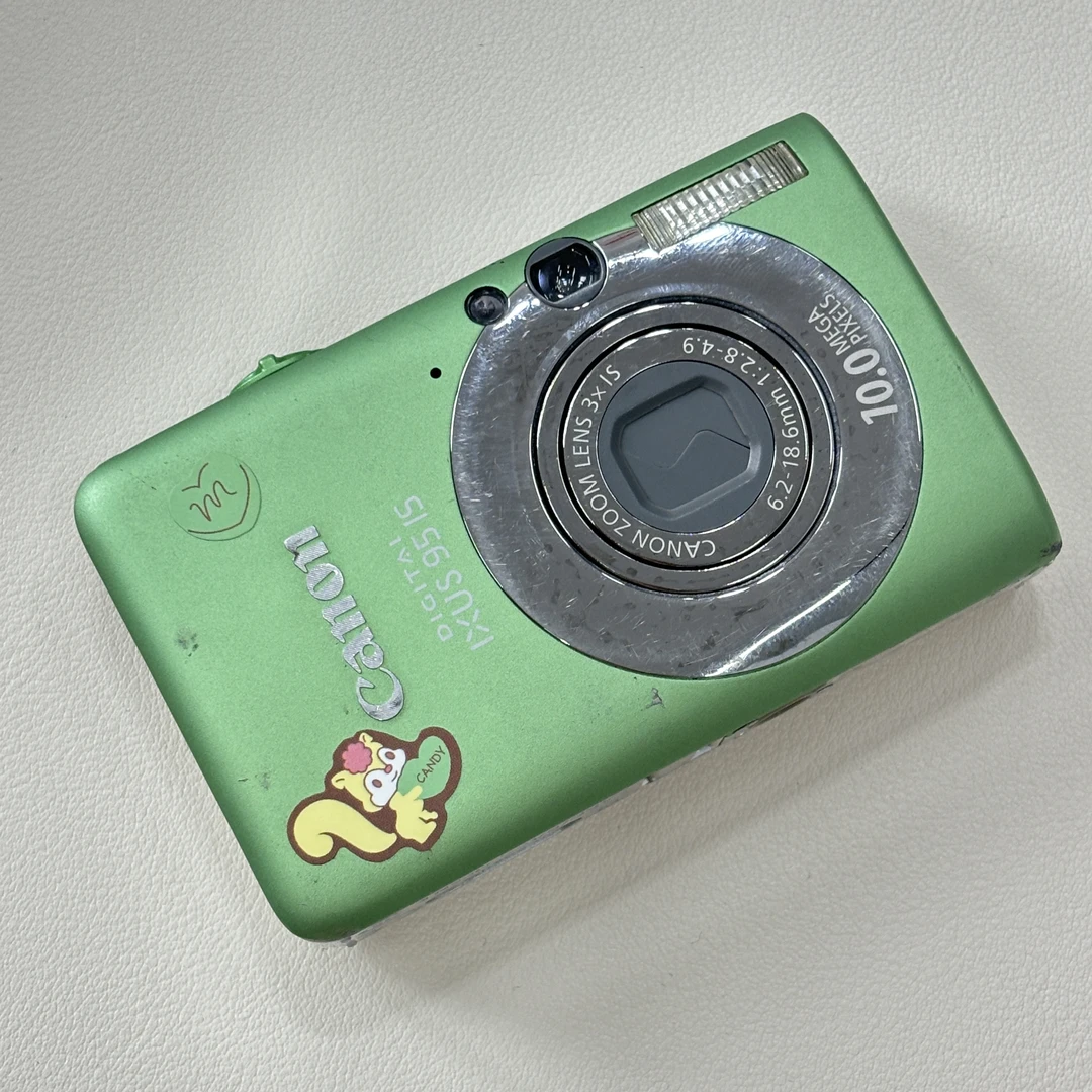 9新 Canon/佳能 ixus95绿色1000w像素3倍光学变焦复古ccd相机