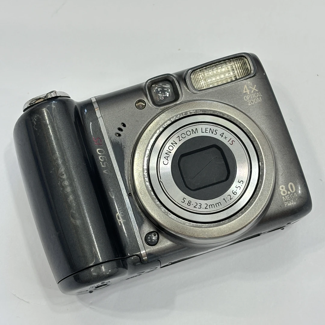 9新 Canon/佳能 a590灰色800w像素4倍光学变焦复古ccd相机