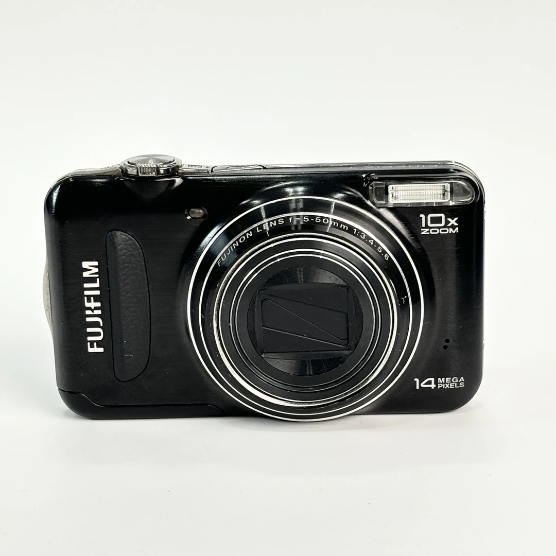 95新 Fujifilm/富士 t305黑色1400w像素10倍光变复古ccd数码相机