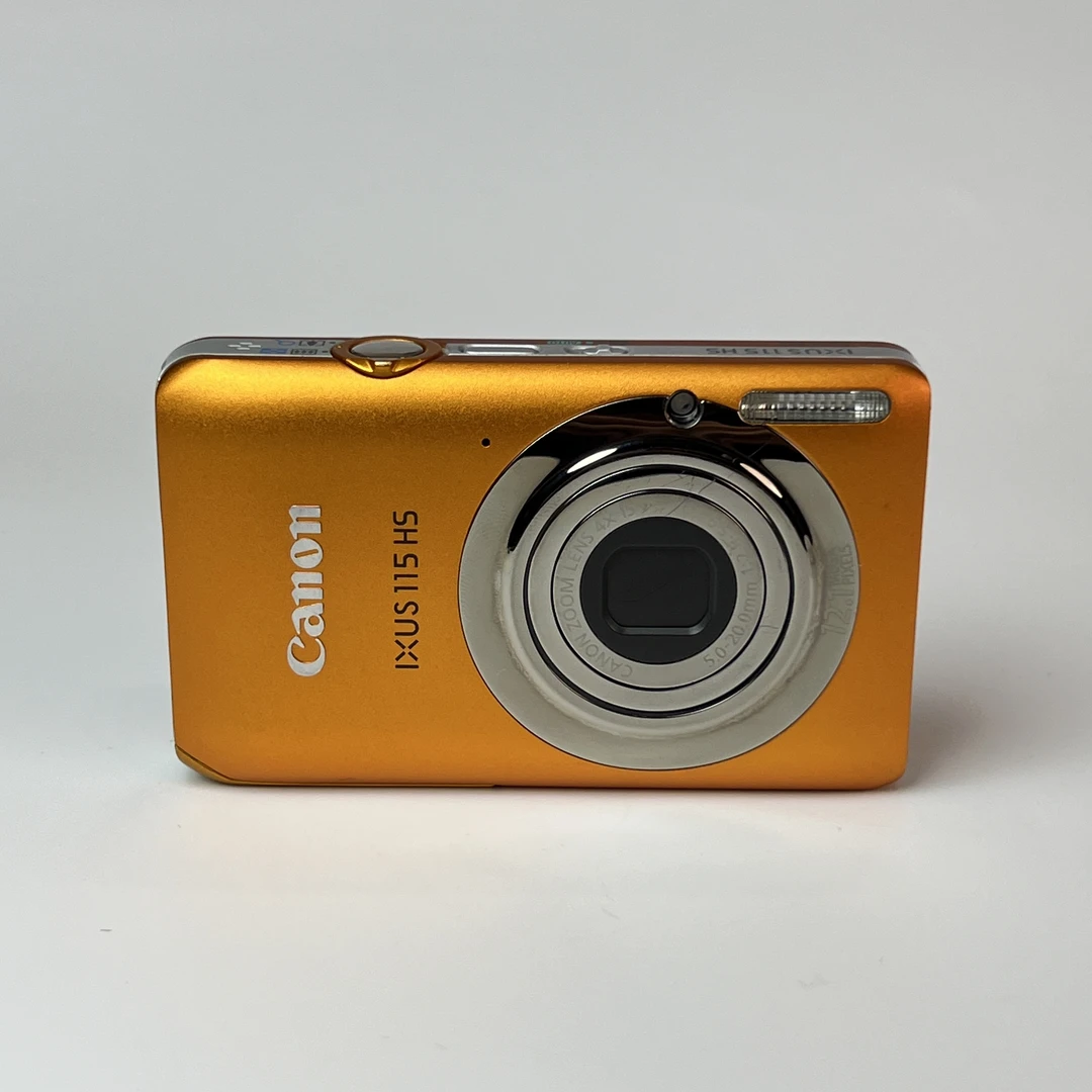 95新 Canon/佳能 ixus115橙色3号1210万像素5倍变焦可实况ccd相机
