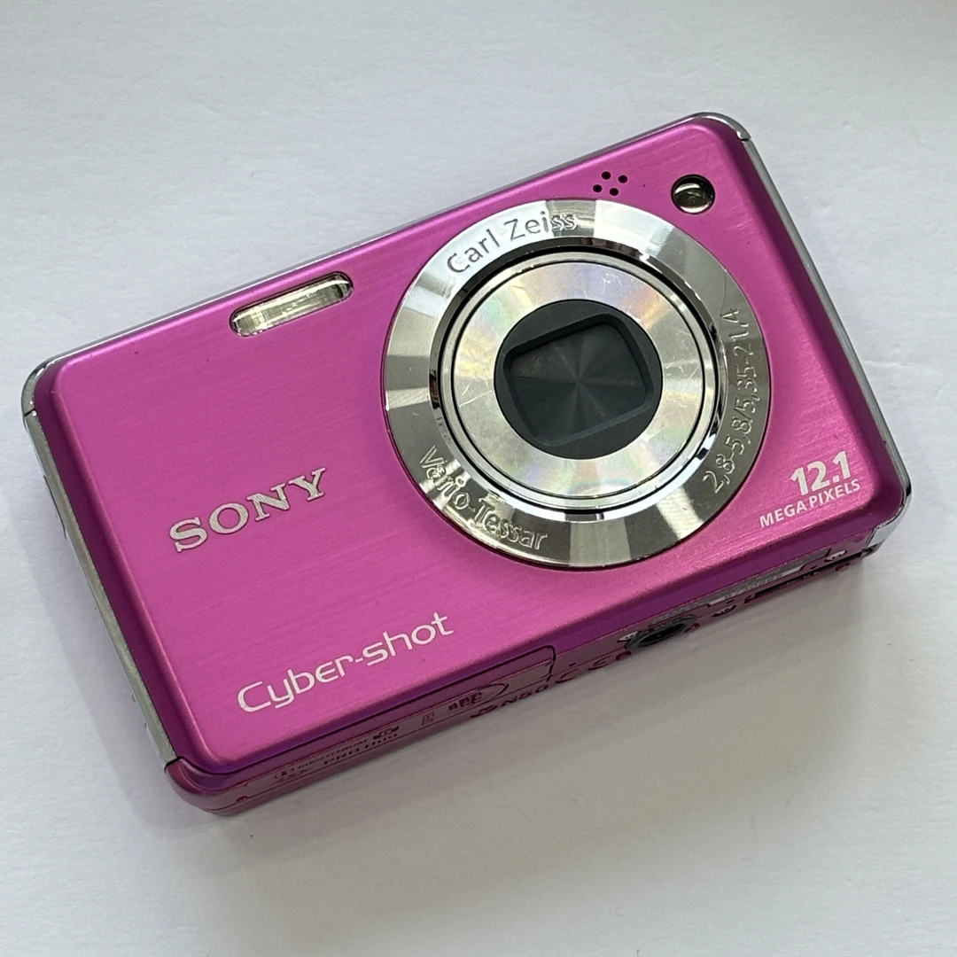95新 Sony/索尼 w220粉色1210万像素4倍变焦复古ccd数码相机