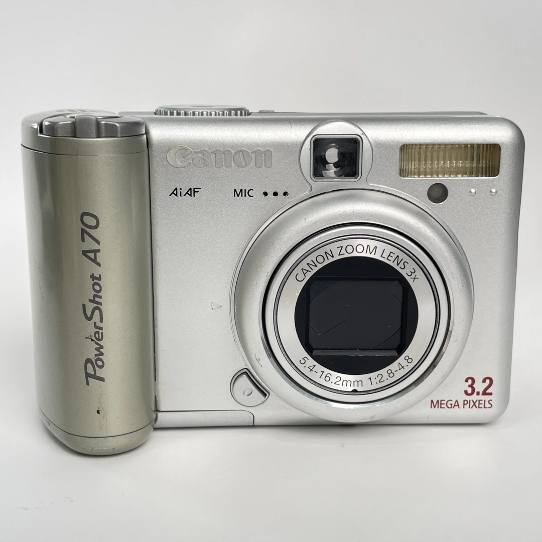 95新 Canon/佳能 a70银色320万像素3倍变焦复古ccd数码相机