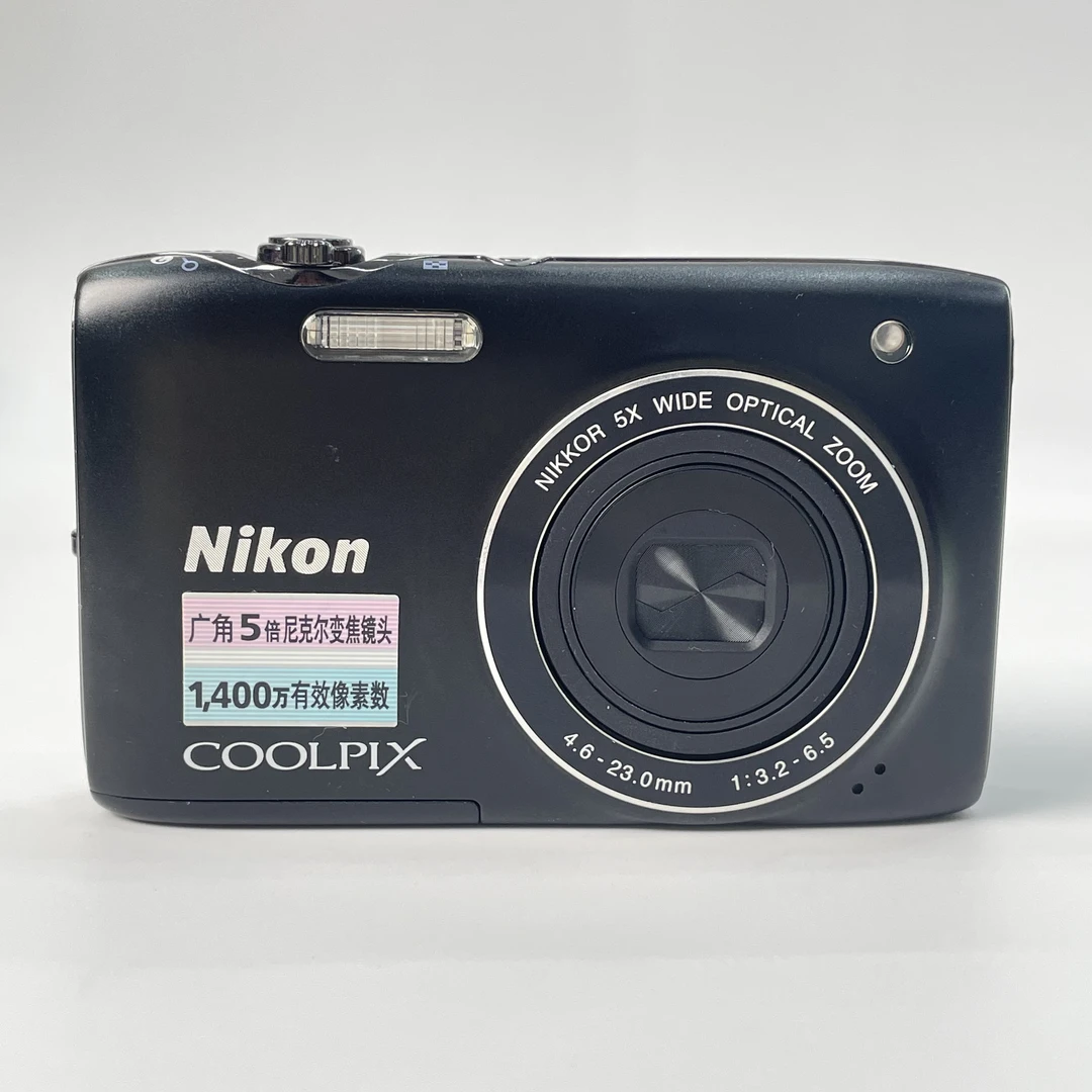 95新 Nikon/尼康 s3100黑色1400万像素5倍变焦复古ccd数码相机
