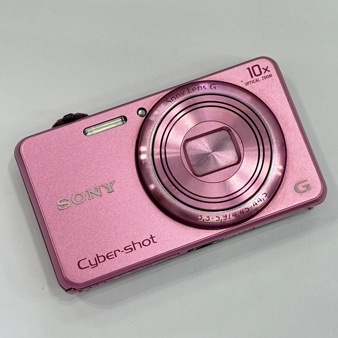 95新 Sony/索尼 wx200粉色1820w像素10倍光学变焦复古ccd相机