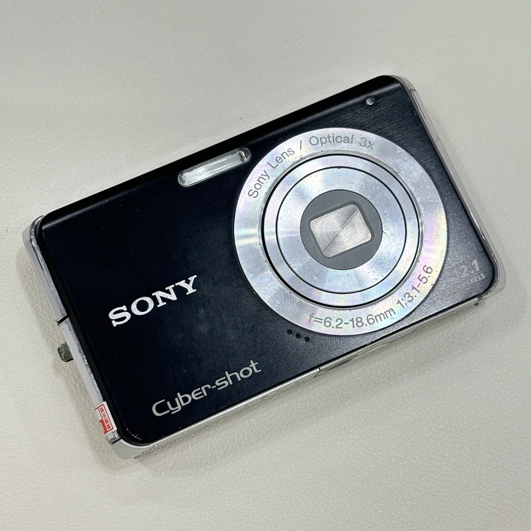 95新 Sony/索尼 w190黑色1210万像素3倍变焦复古ccd数码相机