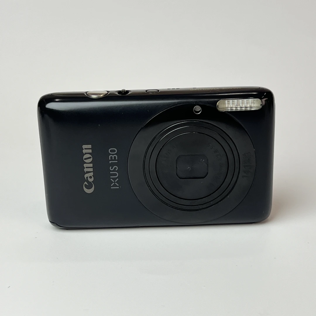 95新 Canon/佳能 ixus130黑色1400万像素4倍变焦复古ccd数码相机