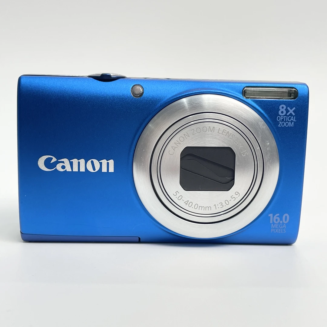 95新 Canon/佳能 a4000蓝色1600万像素8倍变焦复古ccd数码相机