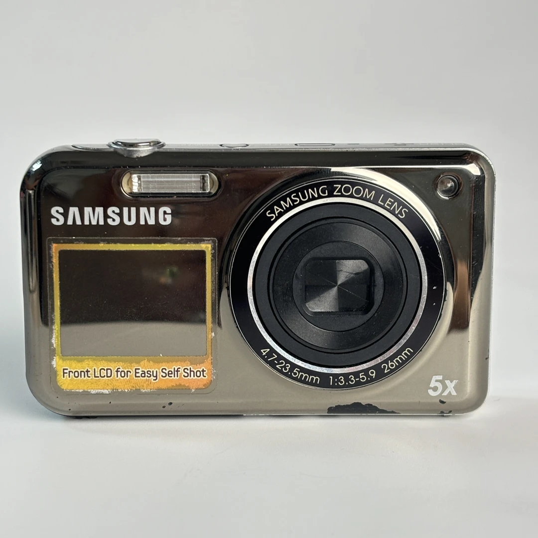 9新 Samsung/三星 pl120银色1420w像素5倍光学变焦复古ccd相机
