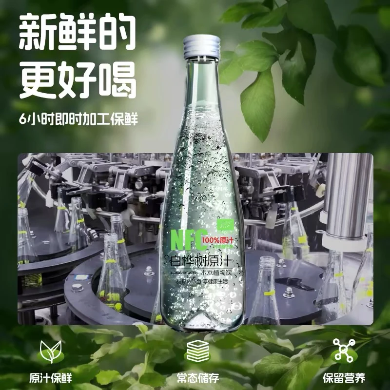 白桦树原汁天然原液桦树植物饮料330ml（1瓶）