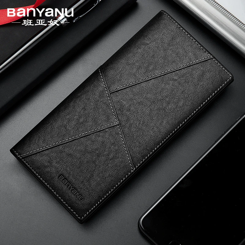 钱包男士长款真皮2025新款多功能皮钱包防盗刷软皮夹超薄时尚钱夹