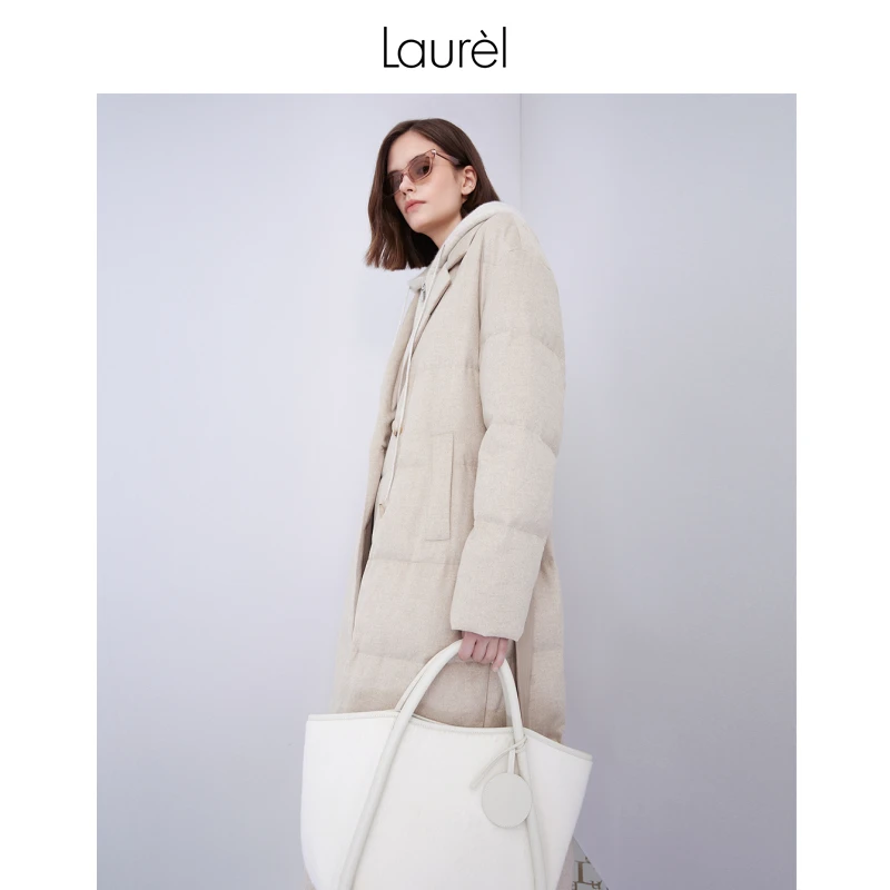 【冬姐精选】Laurel秋冬经典别致大翻领直身羽绒服女LWL334L02500
