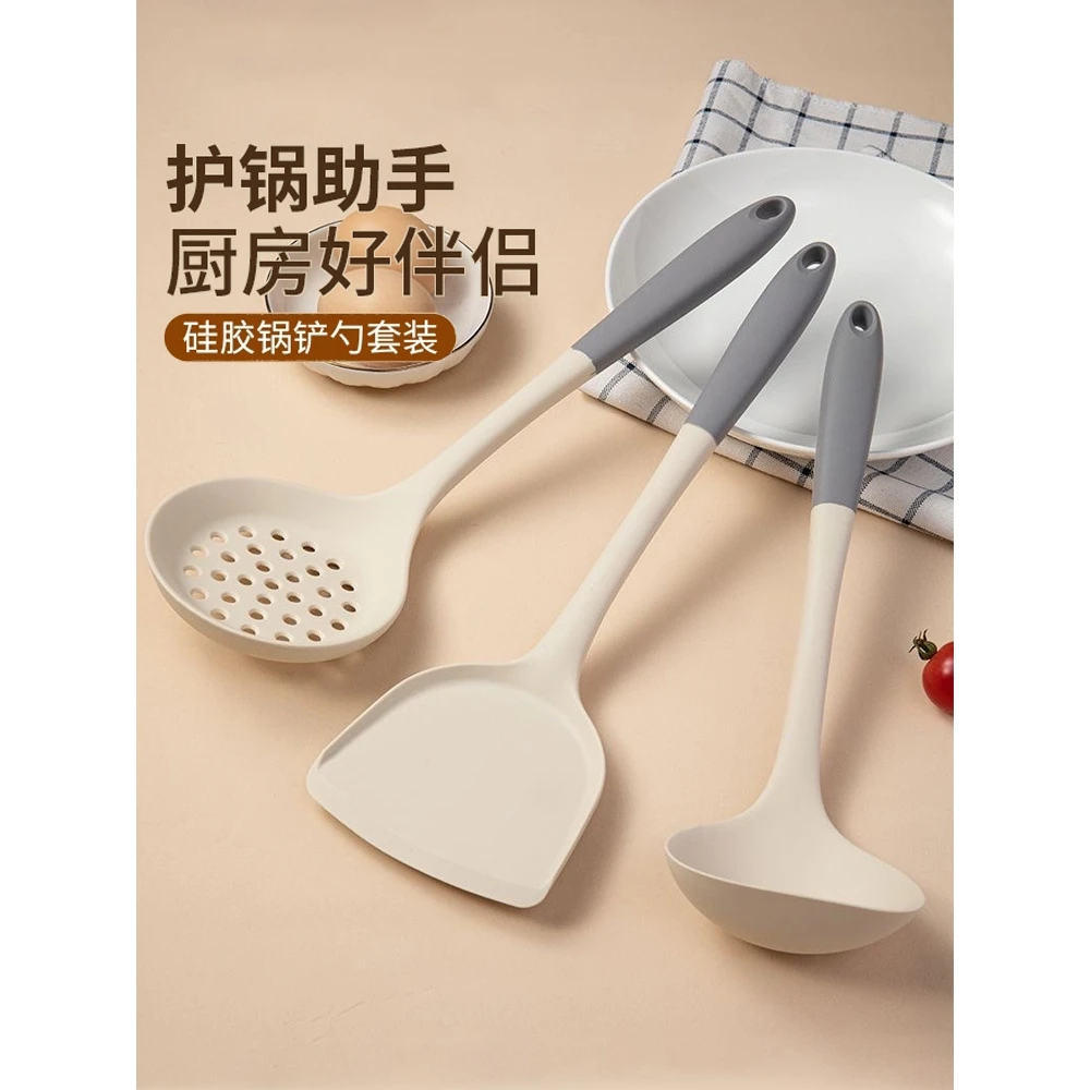 耐高温硅胶铲锅铲不粘锅专用炒菜铲子套装全套家用硅胶汤勺