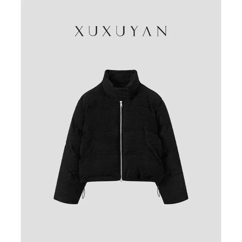 【XUXUYAN】小面包 气质保暖面包服优雅立领绒感蓬松棉服XXZZAMY914