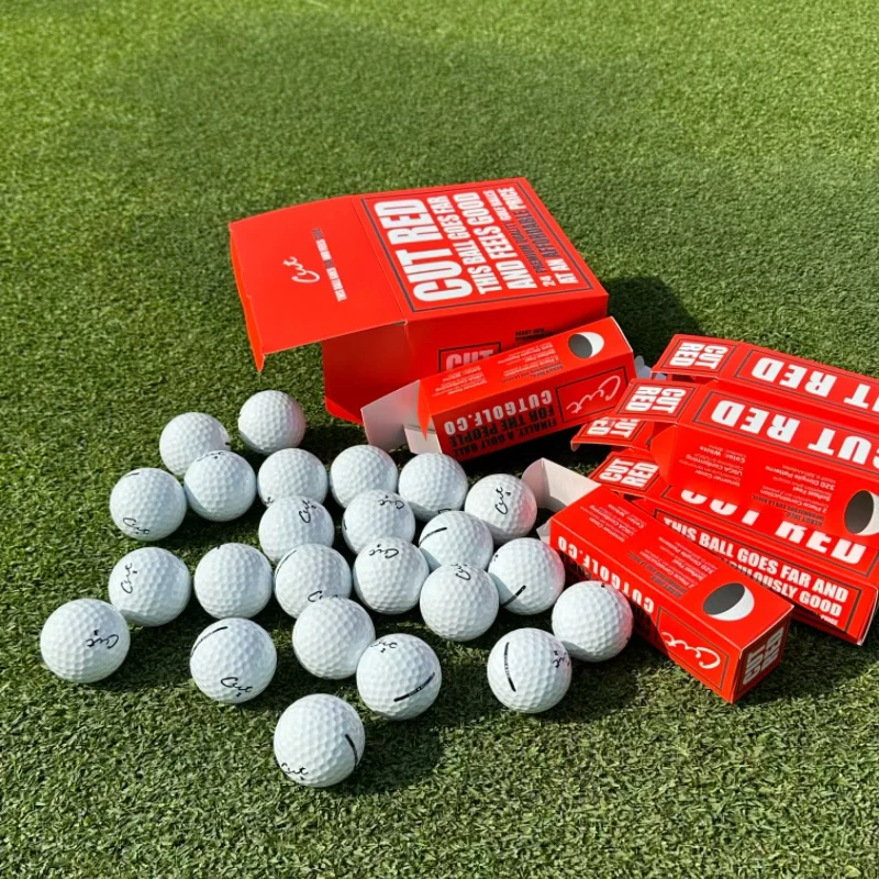 美国CUT GOLF两层高尔夫远距离球 软性球大盒24颗装免费印刷