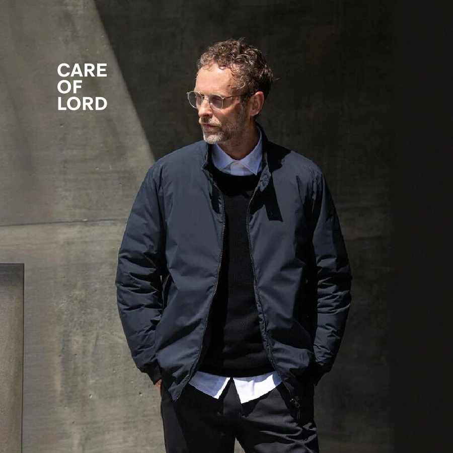 CARE OF LORD领航员系列冬季男士立领羽绒夹克哈灵顿鹅绒外套9621