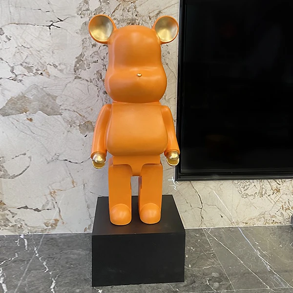 78cm高档潮玩暴力熊客厅玄关电视柜落地大摆件网红家居软装摆件