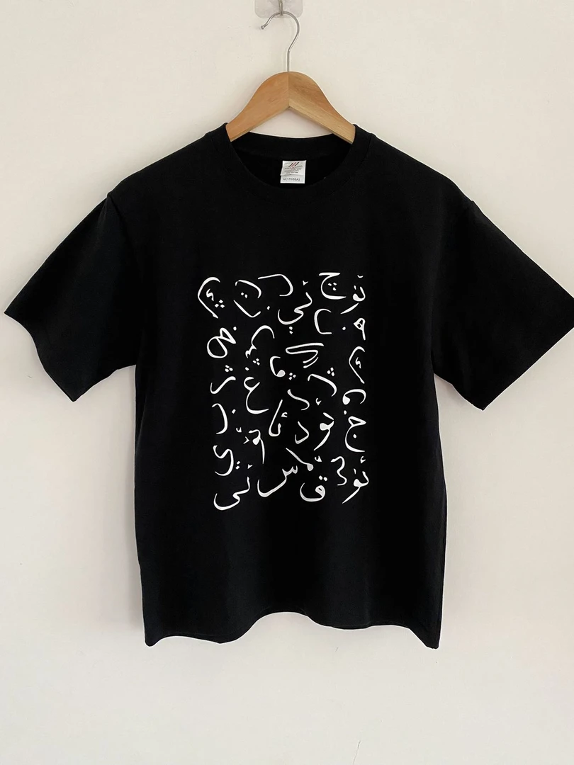 纯棉重磅字母体恤短袖男女同款新品欧美时尚情侣夏款休闲夏季宽松