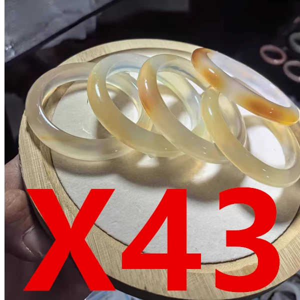 X43直播专用链接天然玛瑙玉手镯白月光荔枝冻【实物以直播为准】