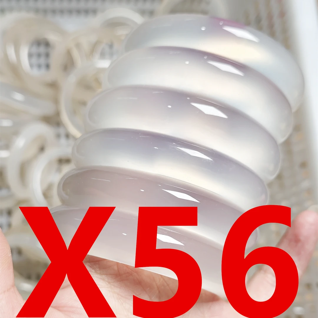 X56直播专用链接天然玛瑙玉手镯白月光荔枝冻【实物以直播为准】