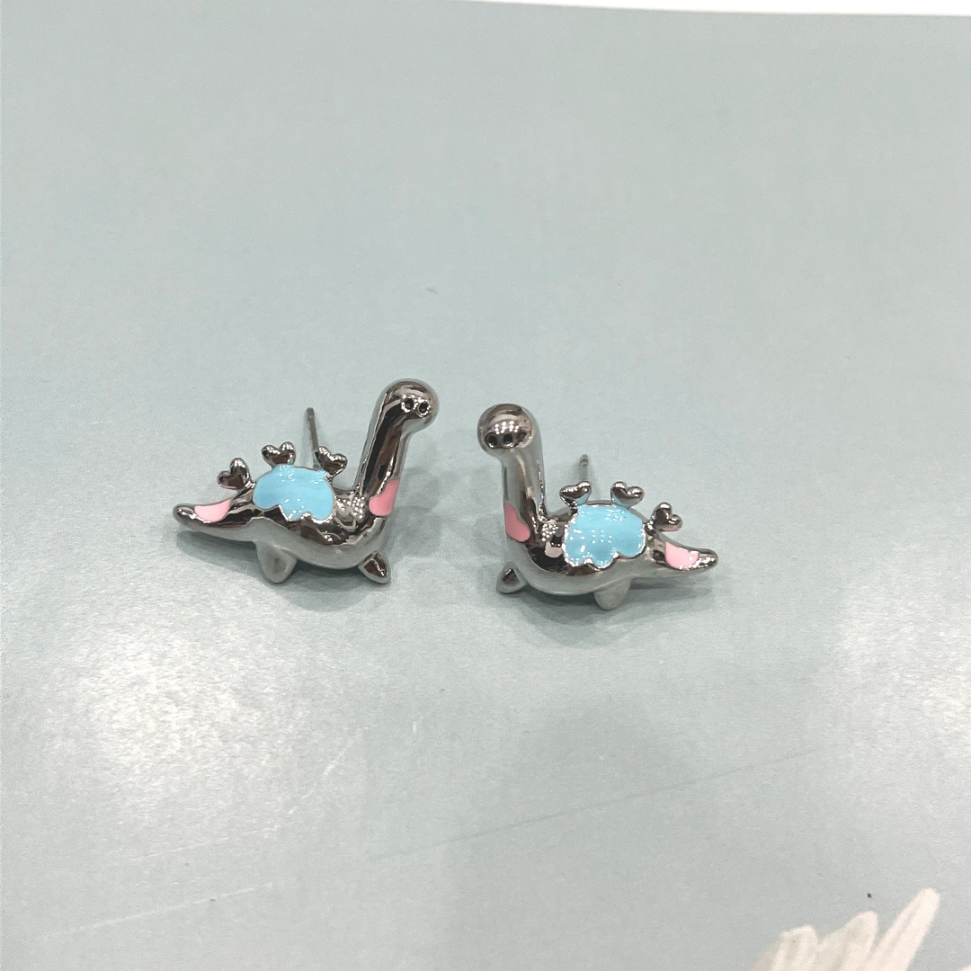 铜合金耳饰 芽怼怼(高高) 耳钉 1452