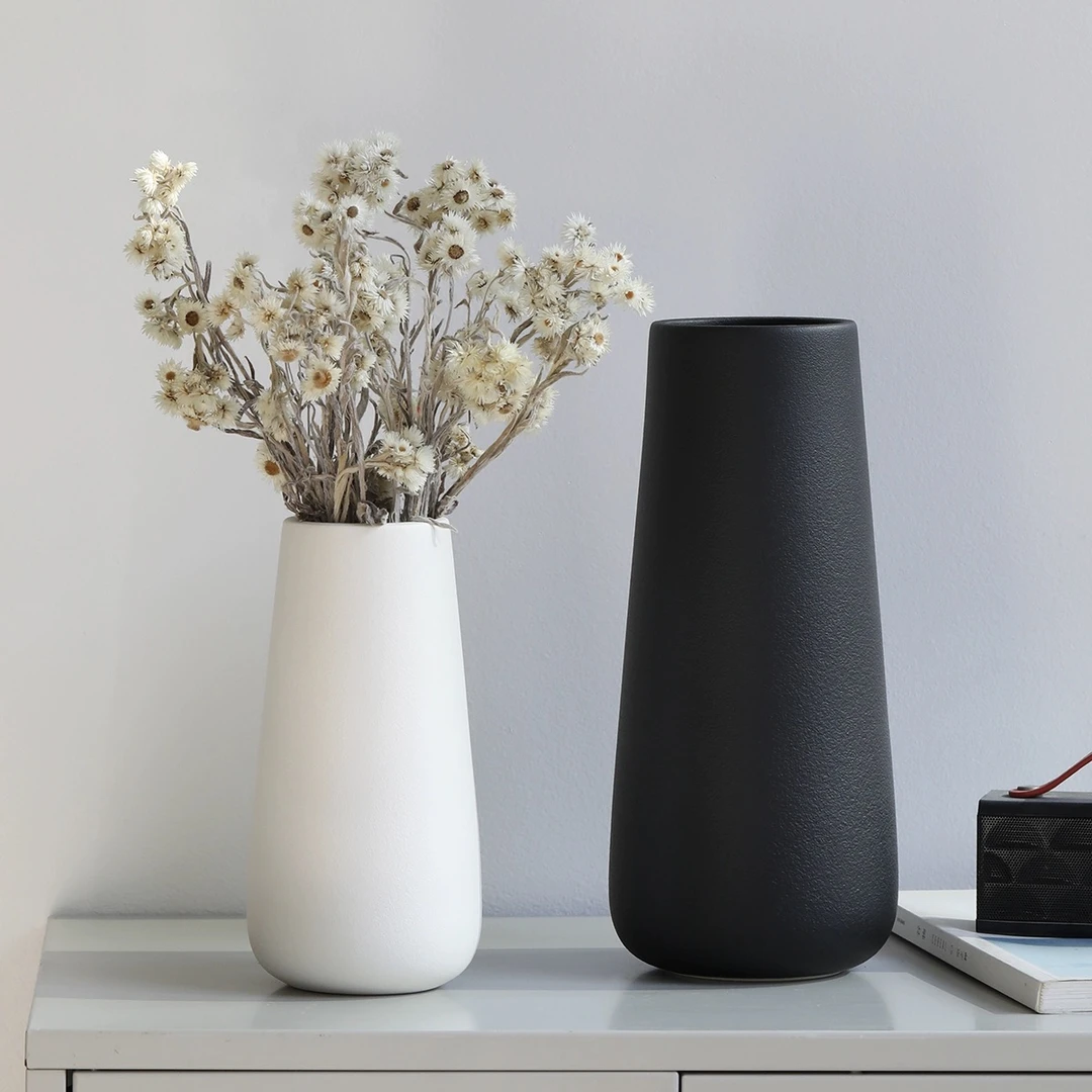 ins轻奢花瓶简约实用水培陶瓷花瓶家居玄关花器摆件装饰工艺品