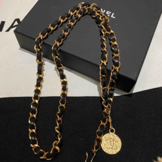 95新 Chanel/香奈儿 Chanel单层皮穿链腰链2经典百搭