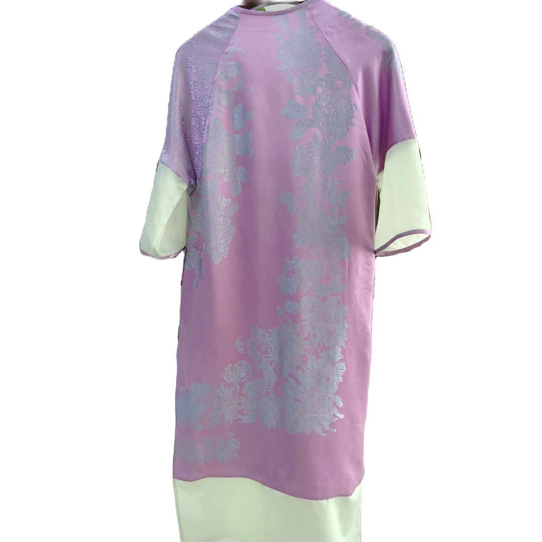 不二坊老软缎大袍新中式复古气质女装连衣裙长款