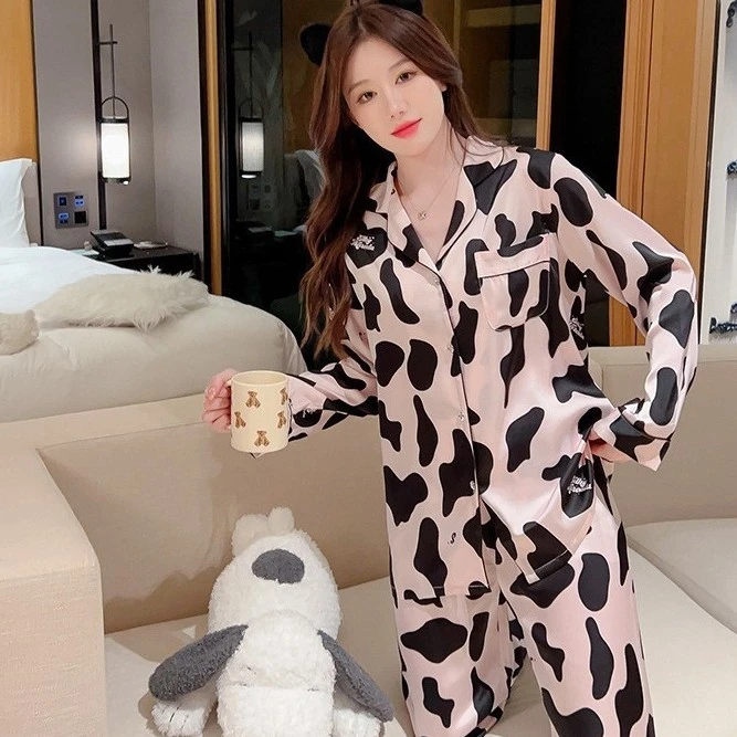 睡衣女士春秋季长袖网红宽松时尚套装家居服
