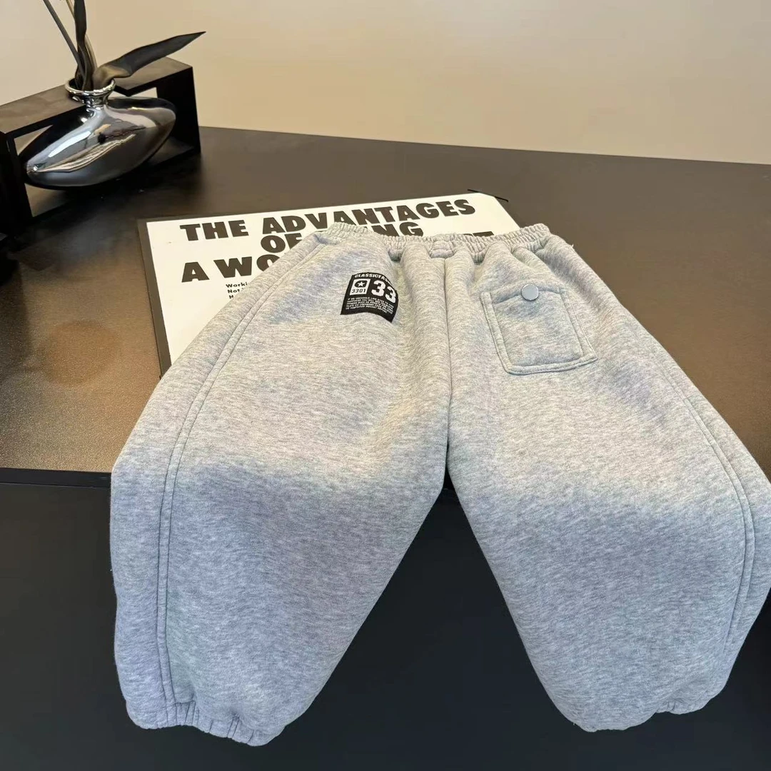 2023冬 TXB24817 儿童韩版 一体绒棉裤