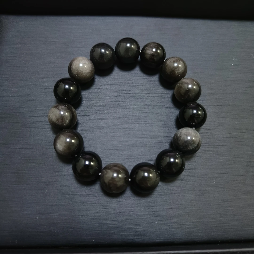 天然银耀石手串