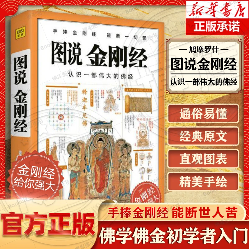图说金刚经 鸠摩罗什 认识一部伟大的佛经 手捧金刚经 佛教书籍