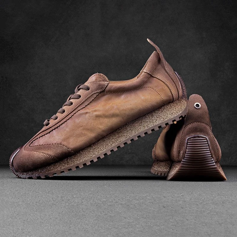 【小扬哥推荐】日系男鞋2024新款潮鞋阿甘鞋爆款板鞋复古软底男款