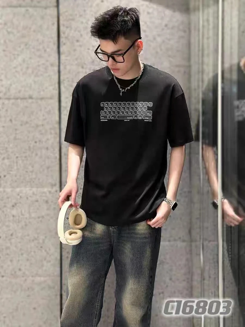 16803夏季男士潮牌T恤短袖