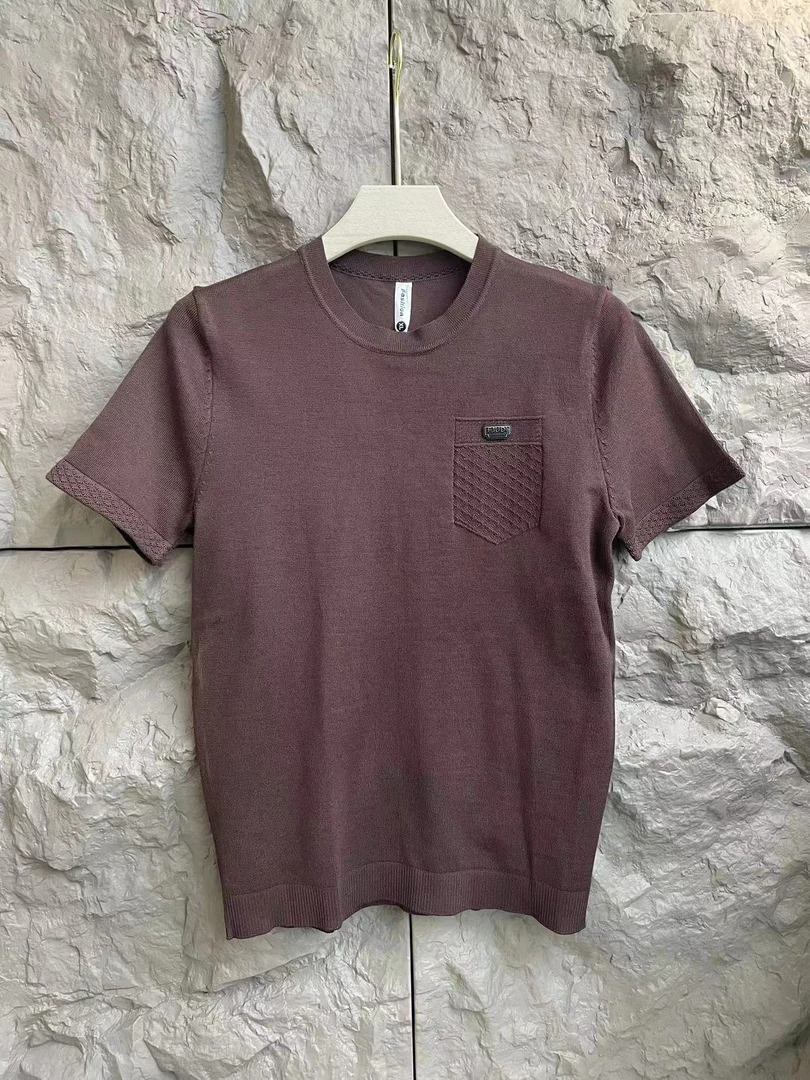 8386男士针织简约百搭打底短袖