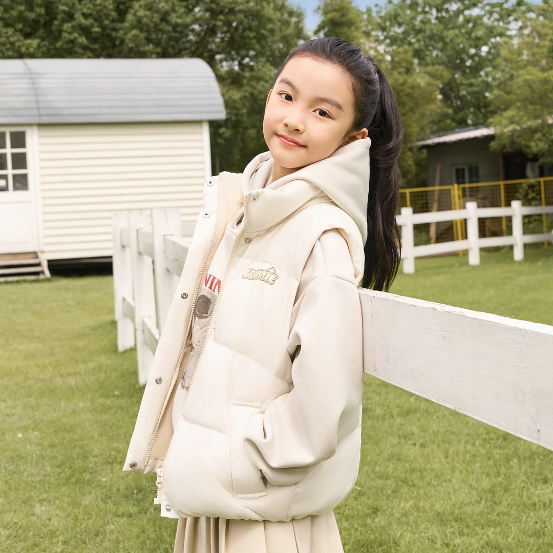 中国好羽绒2024秋季新款童装短款基础轻暖羽绒服T40133510