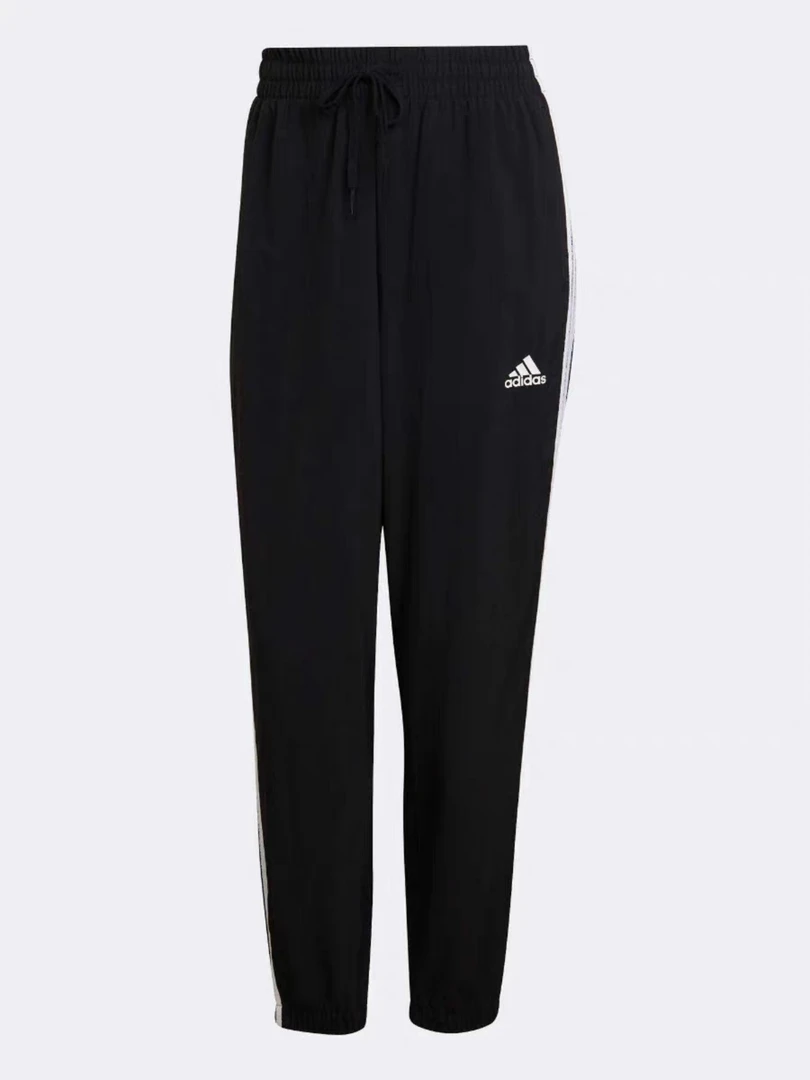 Adidas阿迪达斯梭织运动休闲长裤收口三条纹透气HC9155男款夏季