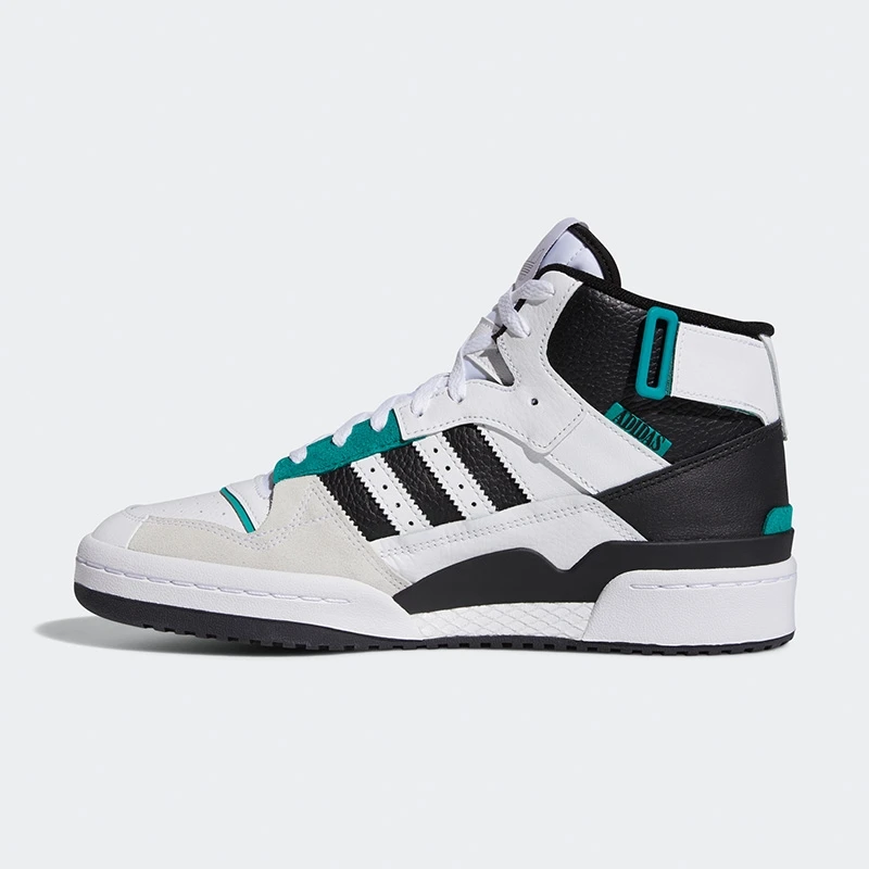 阿迪达斯三叶草FORUM EXHIBIT MID男女中帮休闲复古板鞋 H01921