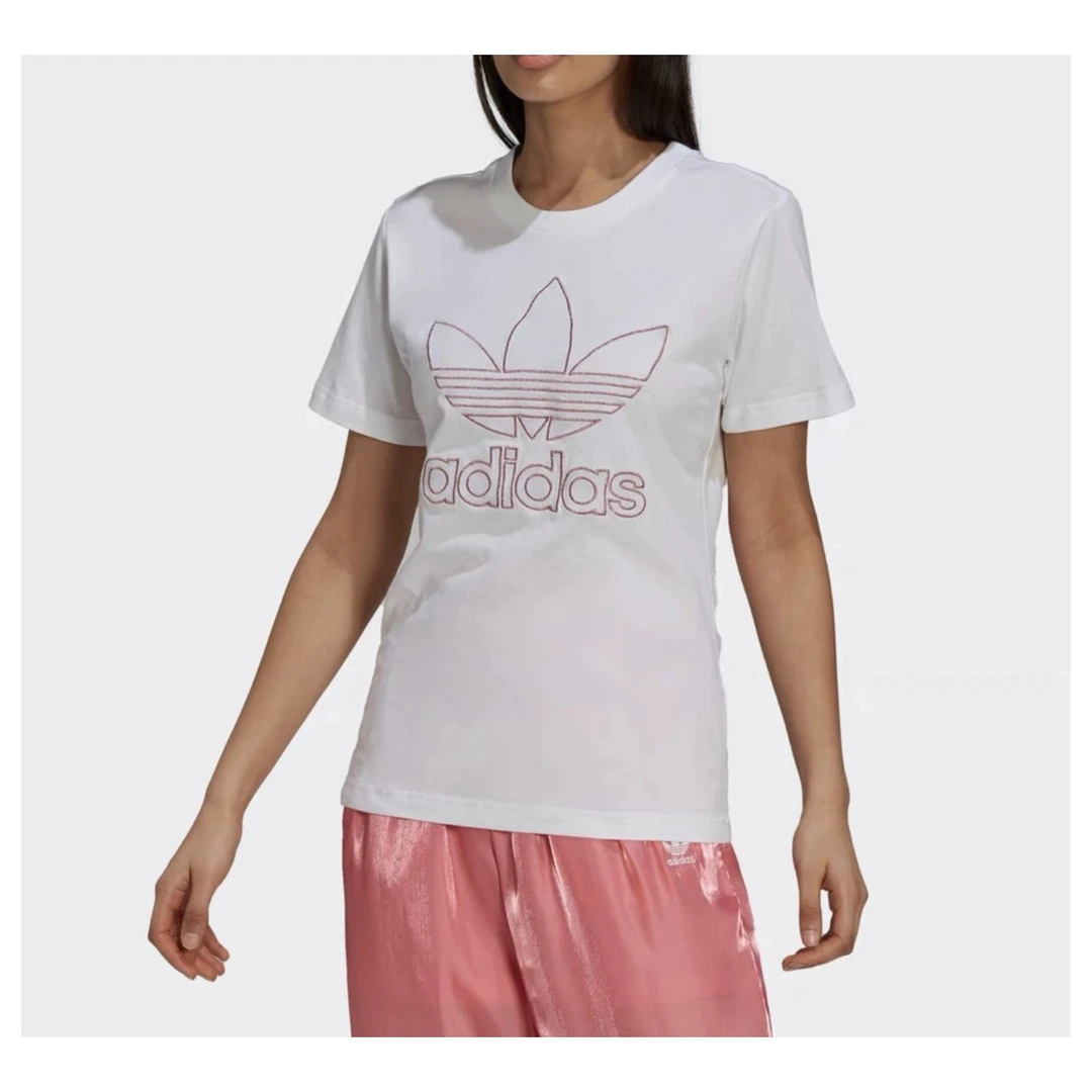 Adidas阿迪达斯三叶草短袖女装运动服休闲T恤H20469上衣训练夏季