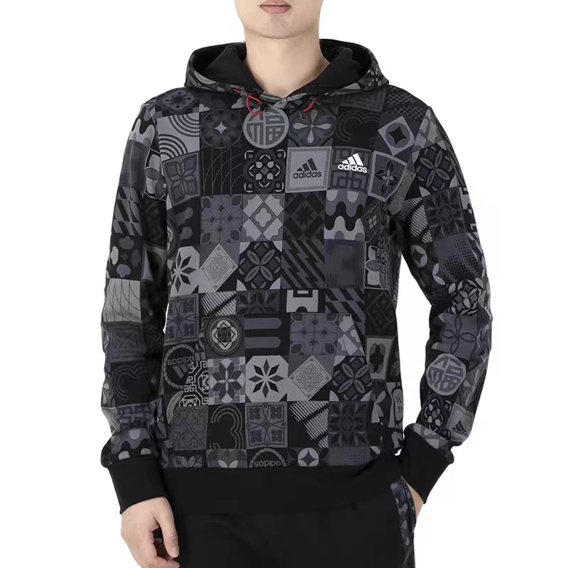 Adidas阿迪达斯卫衣男运动潮流百搭连帽保暖舒适套头衫卫衣HC0271