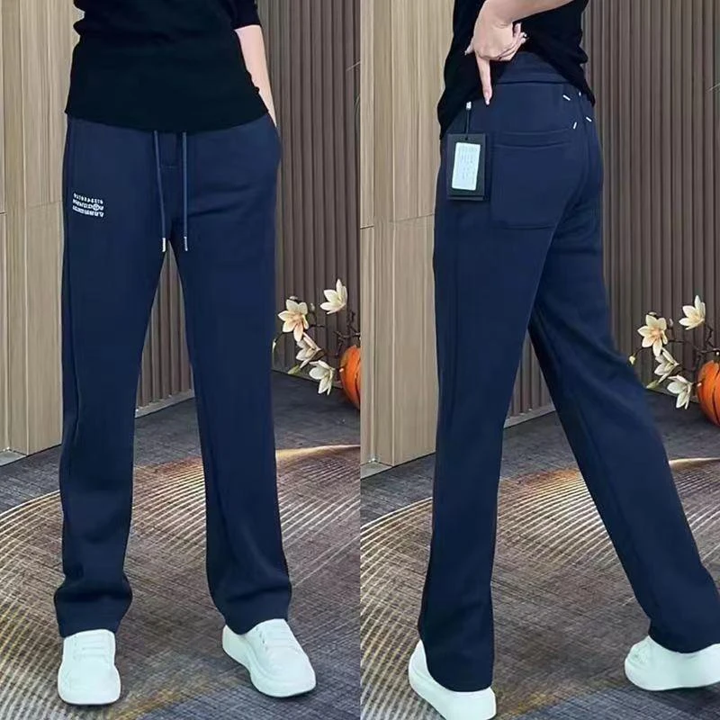 新款春季男士垂感直筒休闲裤潮流百搭宽松弹力阔腿裤卫裤时尚运动