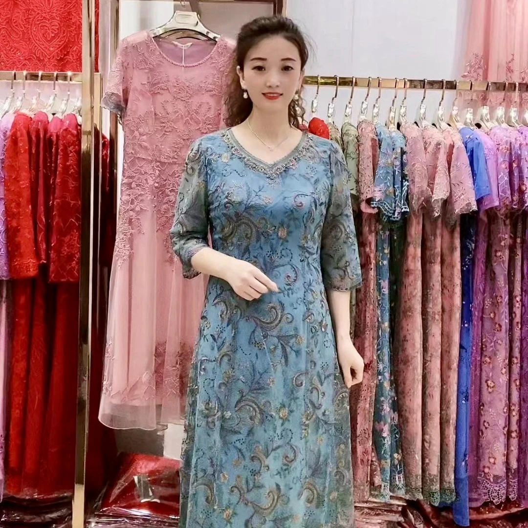 8298短袖 气质修身连衣裙