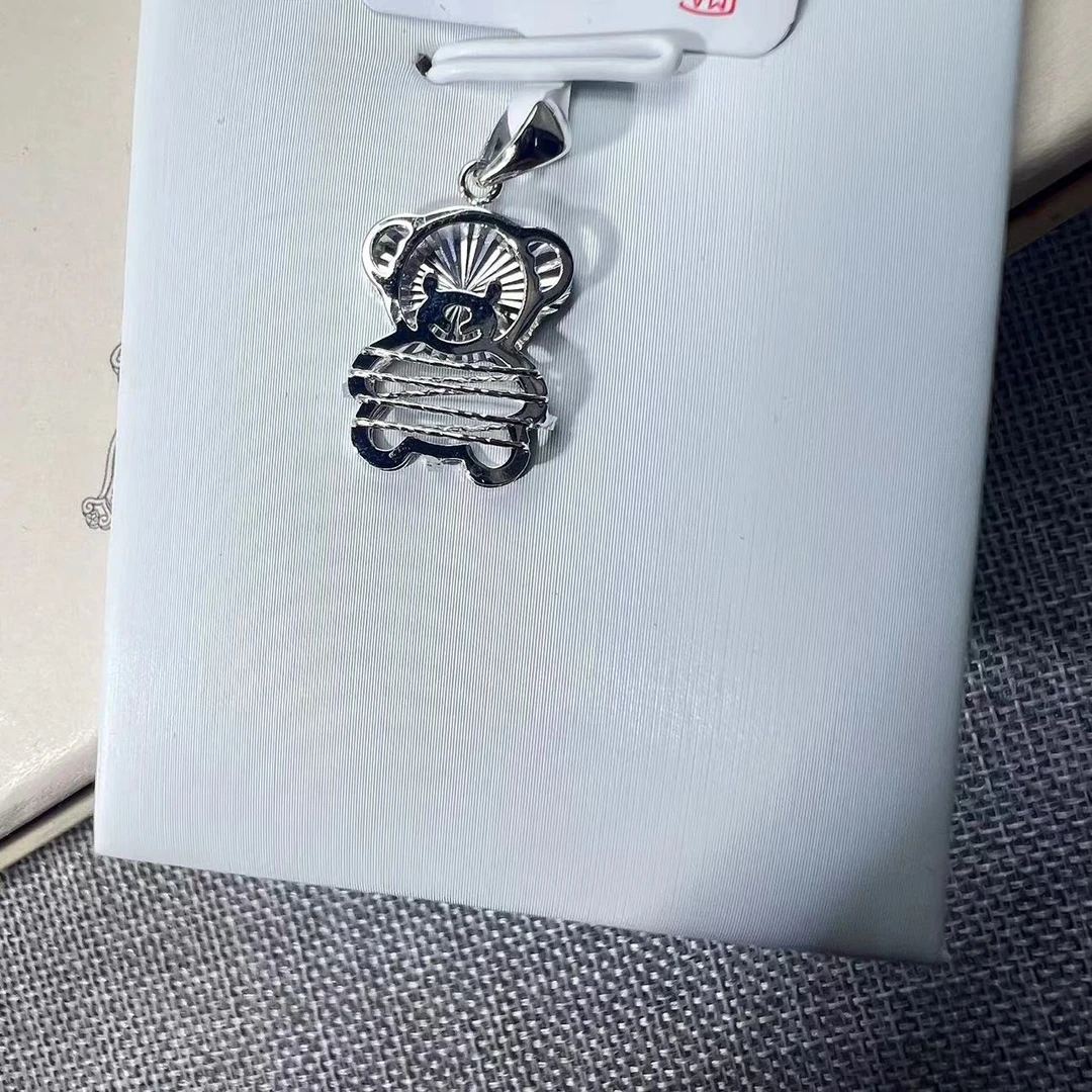 PT950 铂金吊坠 镂空小熊  简约时尚  S 23060