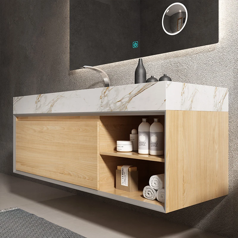 【设计师定制】古德莫现代浴室柜组合卫生间洗漱台洗手洗脸盆卫浴柜