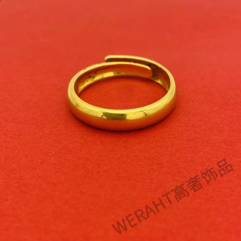 铜合金戒指 精工光面素圈活口戒指