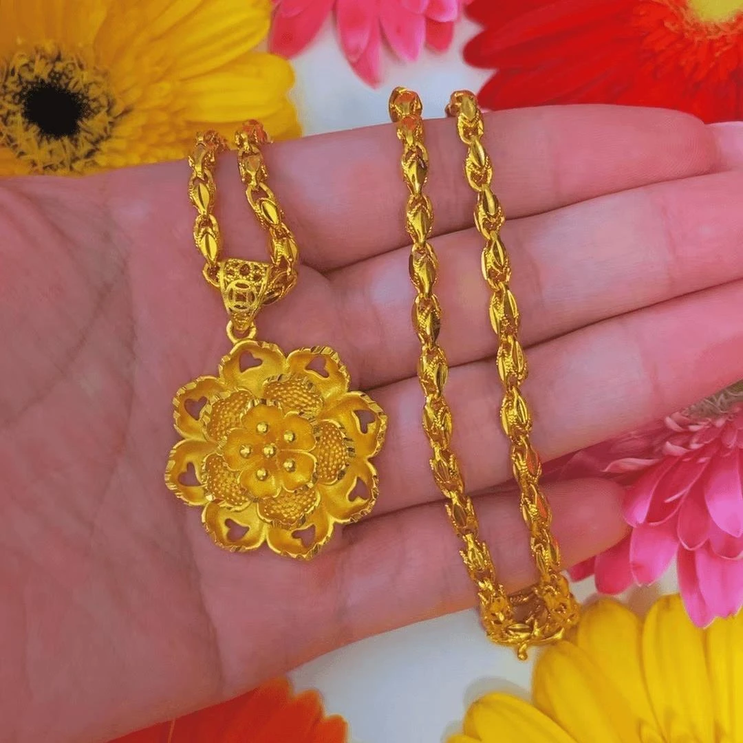 钛钢吊坠 孔雀眼加花开富贵吊坠