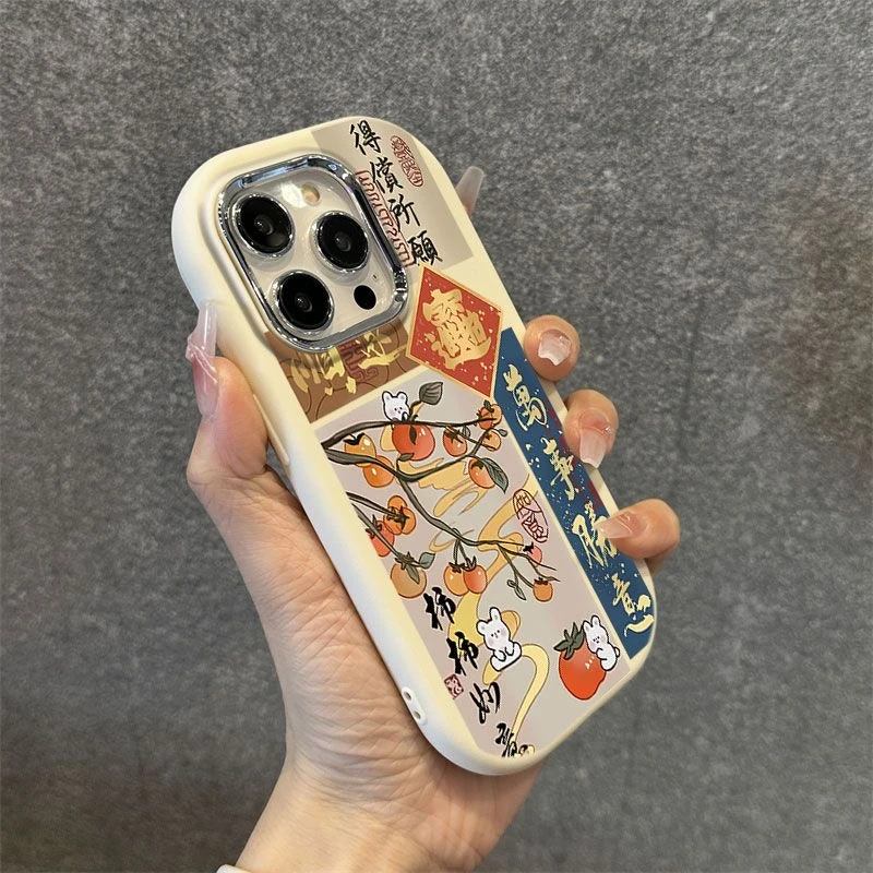 得偿所愿金属框苹果华为荣耀vivo小米oppo手机壳卡通iPhone15